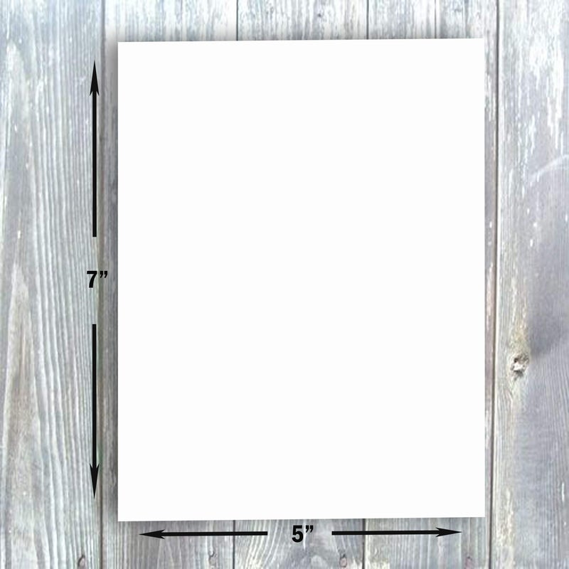 Hamilco White Cardstock Thick Paper - Blank Index Flash Note & Post Cards - Greeting Invitations Stationary - Flat 5 X 7" Heavy Weight 100 lb Card Stock for Printer â€“ 100 Pack (Bright) - Image 2